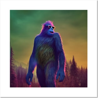 Dope Sasquatch in Nature Posters and Art